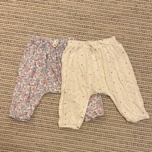 GAP Kids Floral and Polka Dot Bottoms - Pink and Cream